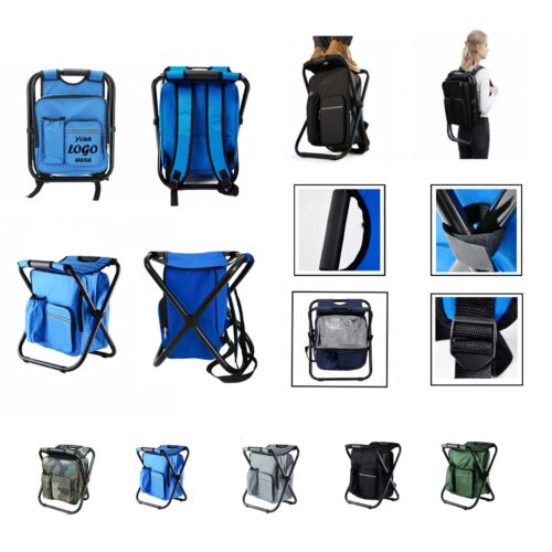 Foldable Cooler Backpack Stool