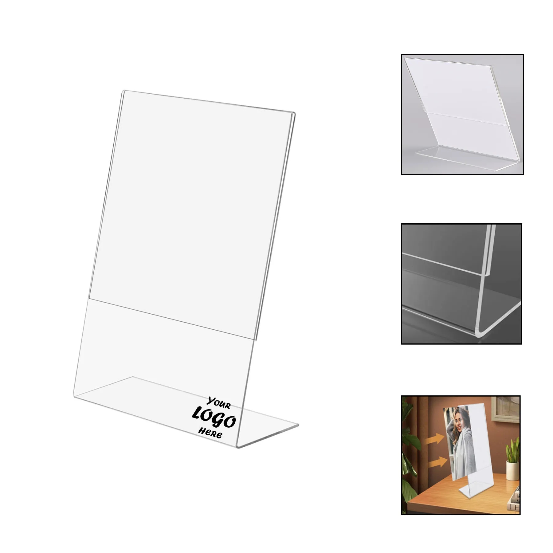 Slant-Back Sign Stand Holder