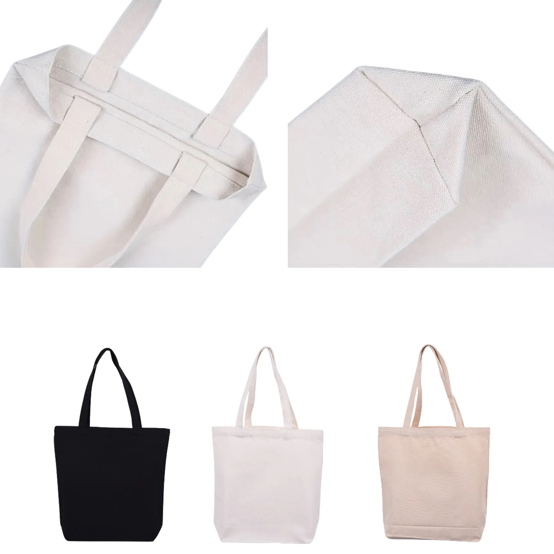 Canvas Grocery Tote W/ Gusset - Image 3