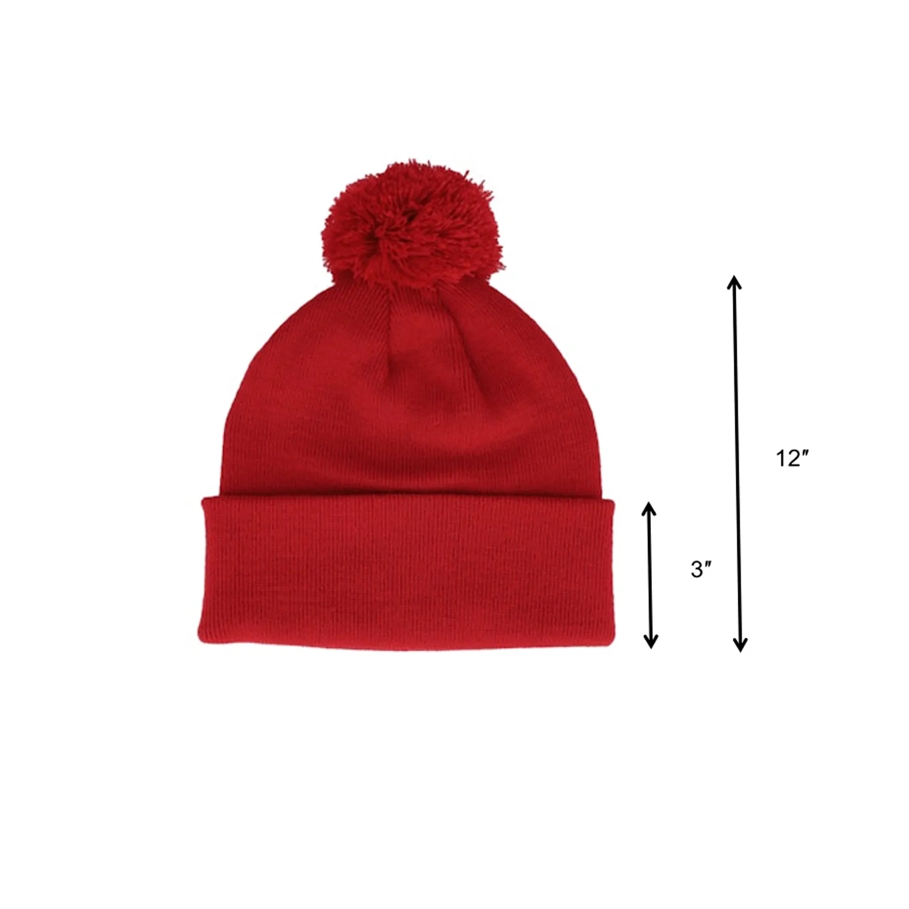 Custom Acrylic Pom-Pom Beanie - Image 2