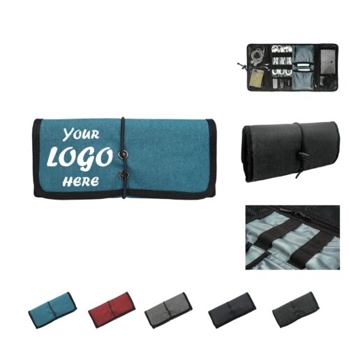 Roll-Up Travel Tech Organizer