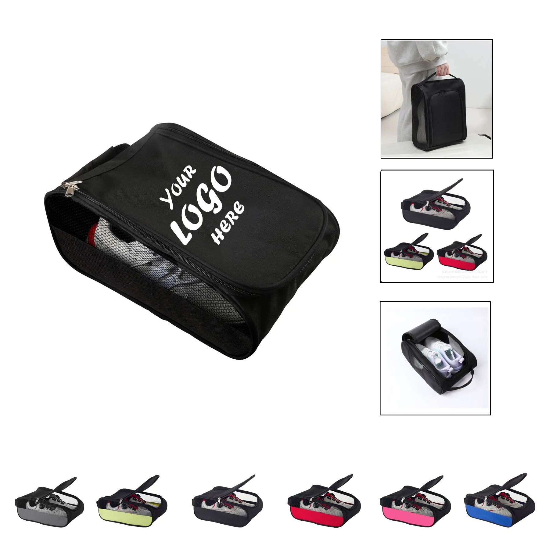 Zippered Golf Shoe Bag