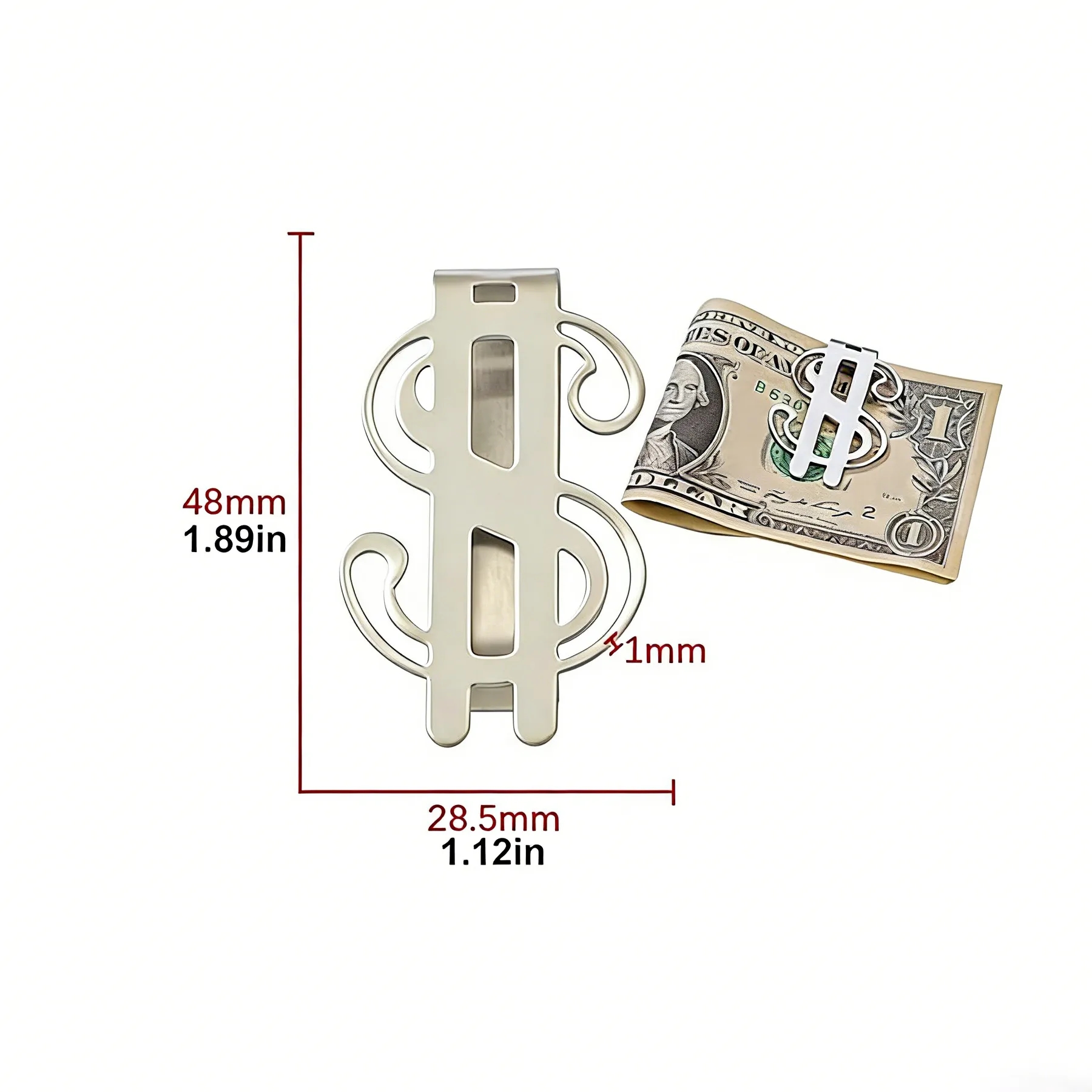 Stainless Steel Money Clip - Image 2