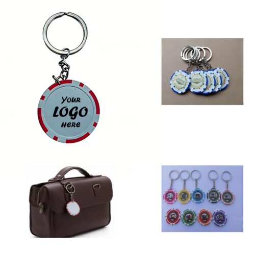 Poker Chip Keychain