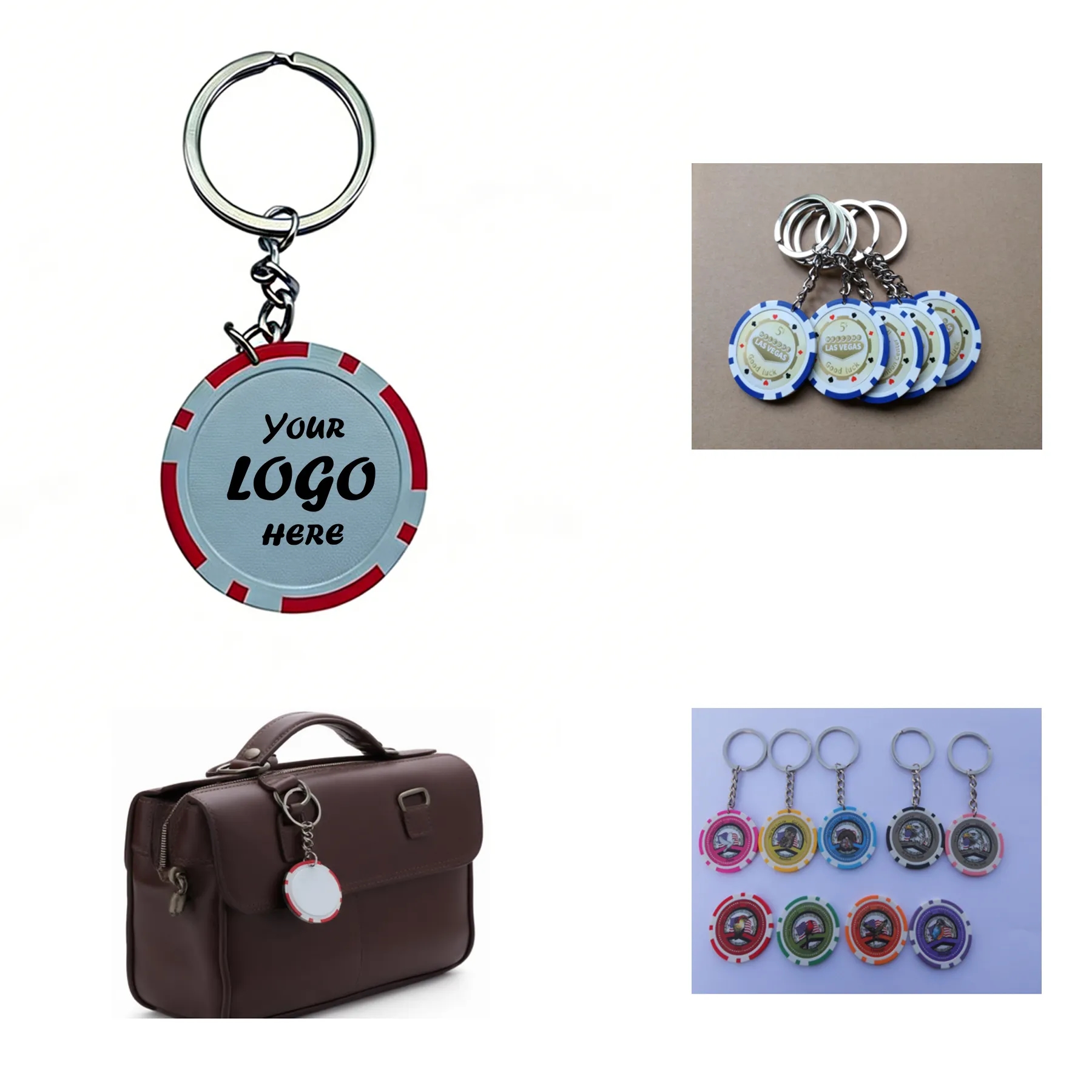 Poker Chip Keychain