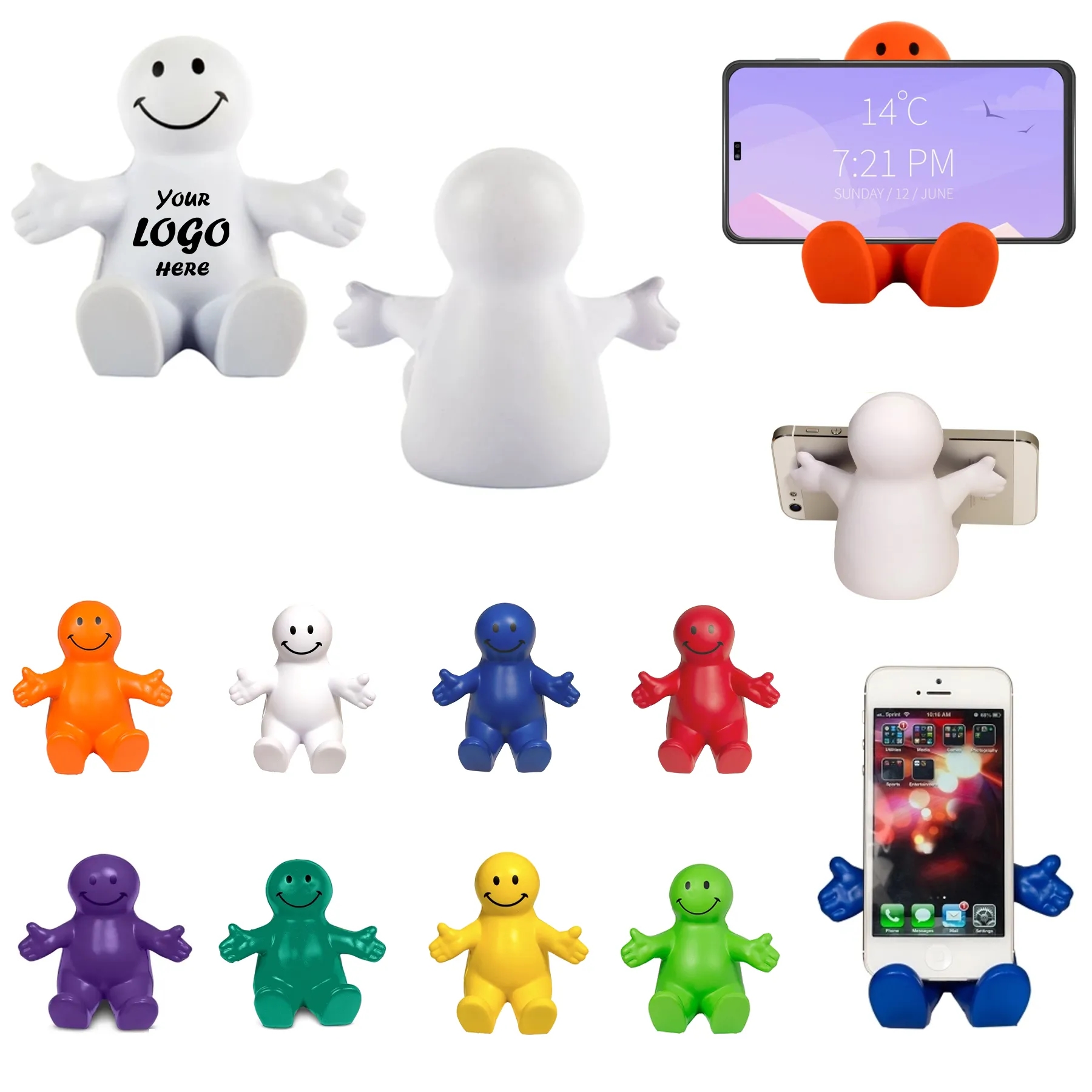 Smile Face Stress Holder