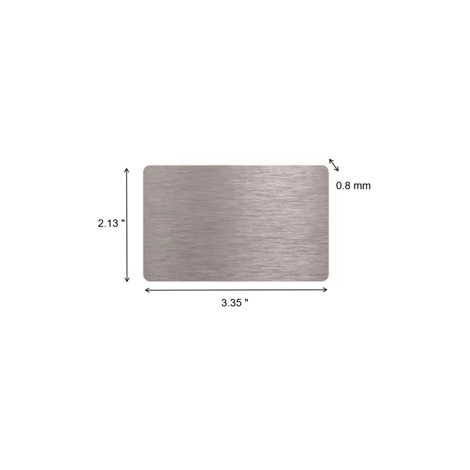 Stainless Steel NFC Business Card - Image 2