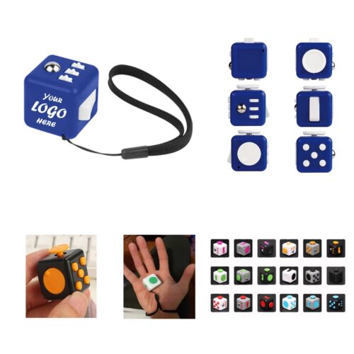 1.25" Fidget Cube Keychain