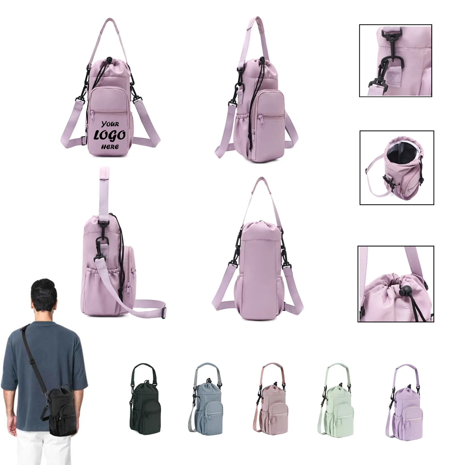 Water Bottle Sling Bag
