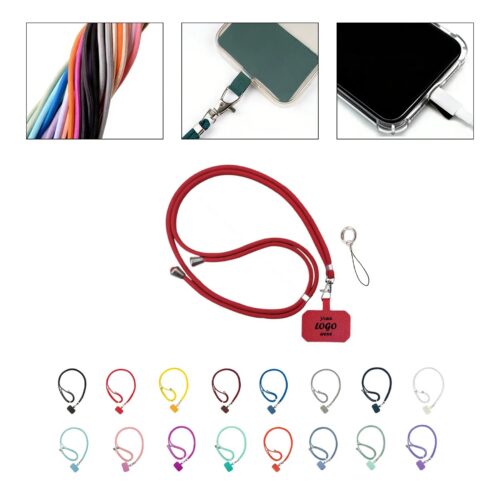 Nylon Universal Phone Case Lanyard With Spacer