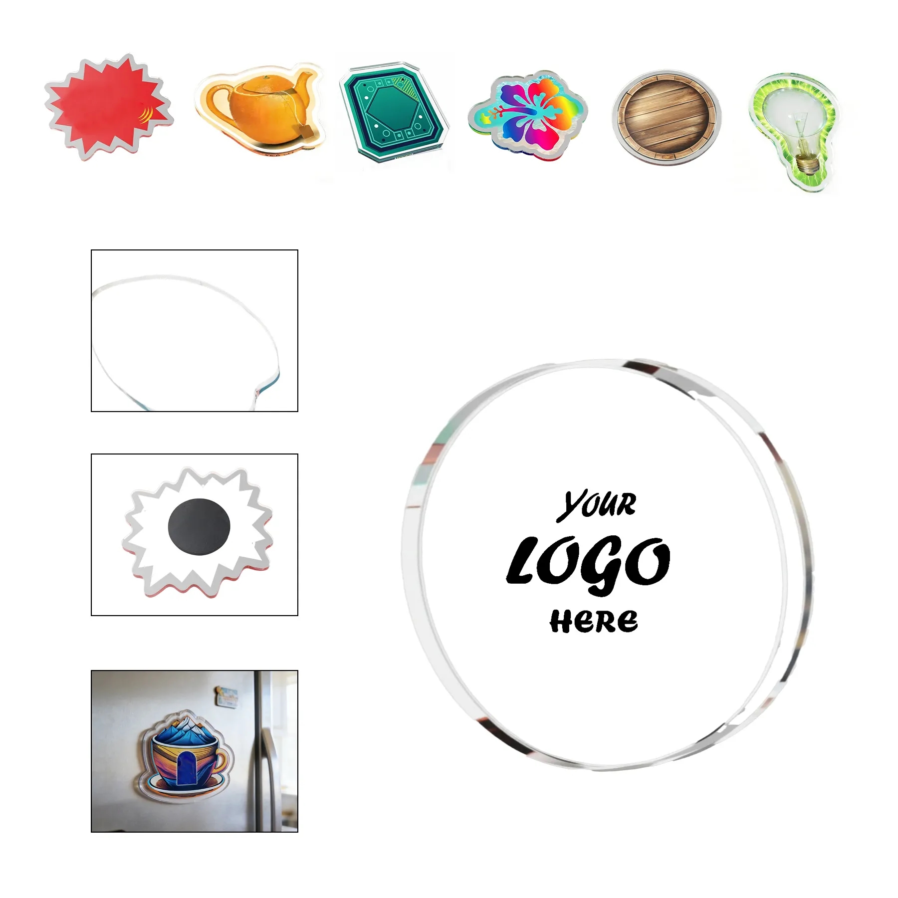 Custom 2" UV Acrylic Magnet