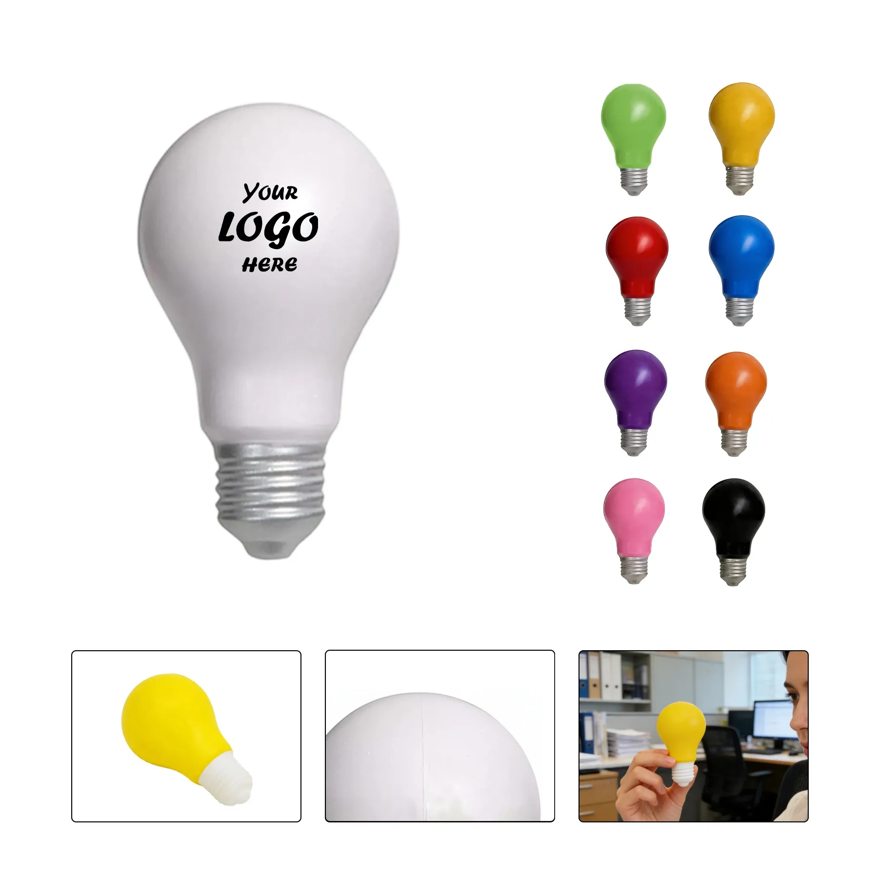 Light Bulb Stress Reliever For Office Motivation Events