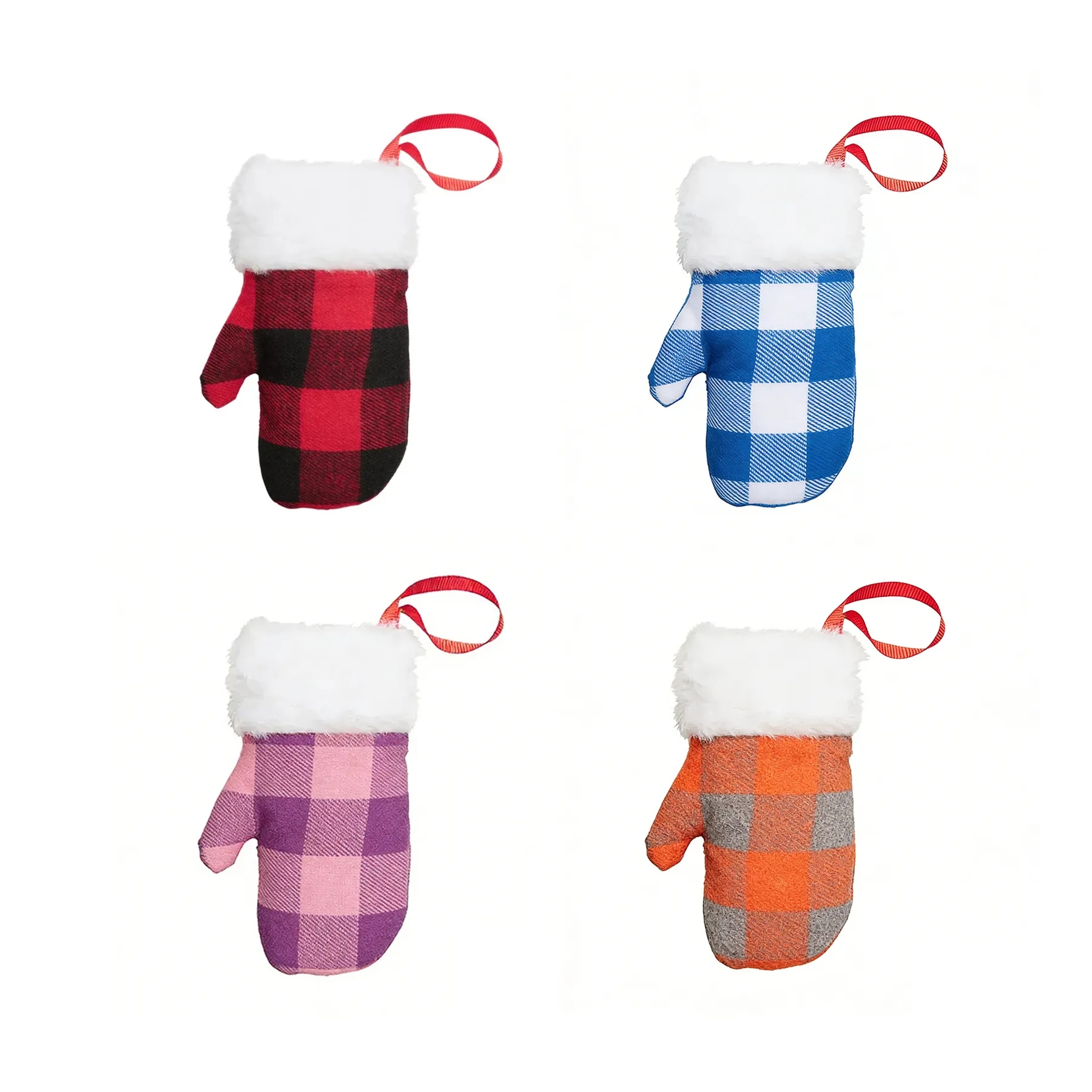 Buffalo Plaid Mitten Gift Card Christmas Ornament - Image 3