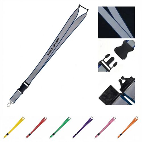 Reflective Safety Breakaway Lanyard With Silkscreen