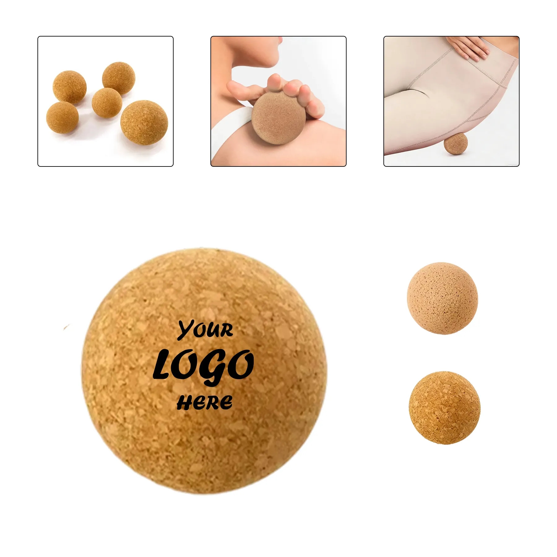 Portable Cork Massage Lacrosse Ball For Muscle Relief