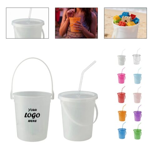 32 Oz Beach Pail With Handle For Kids And Events