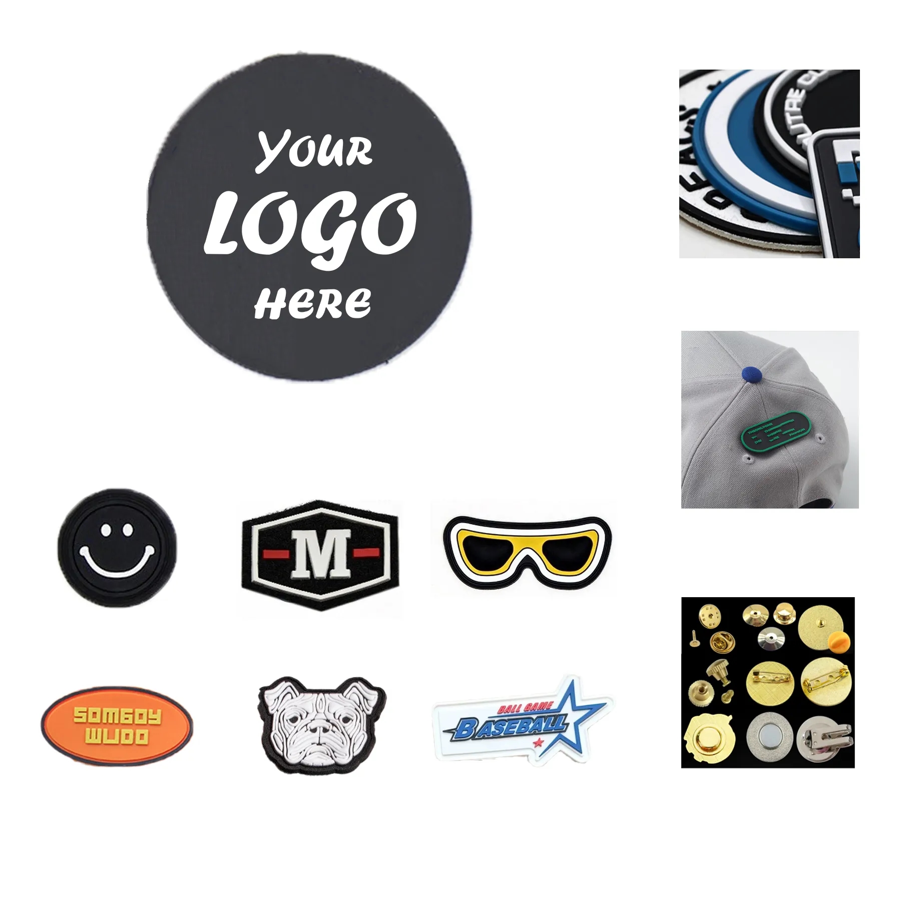 2inch Custom TPU Lapel Pin With Full Color Digital Print
