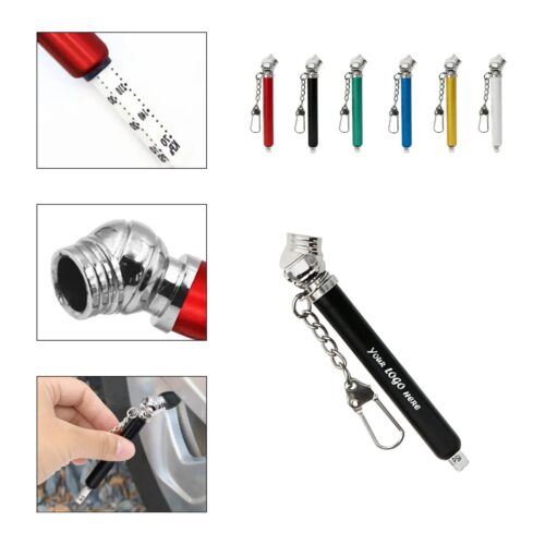 Mini Keychain Tire Pressure Gauge For Car And Bike
