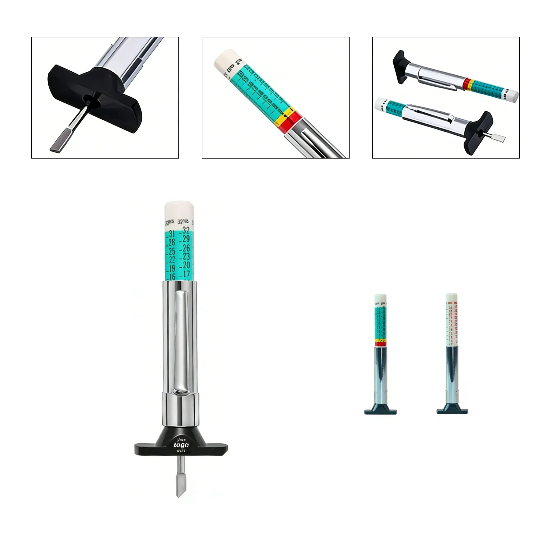 Portable Tire Tread Depth Measuring Pen For Car Care