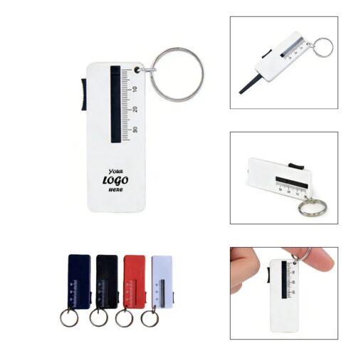 Compact Keychain Tire Gauge For Cars Bikes And Travel