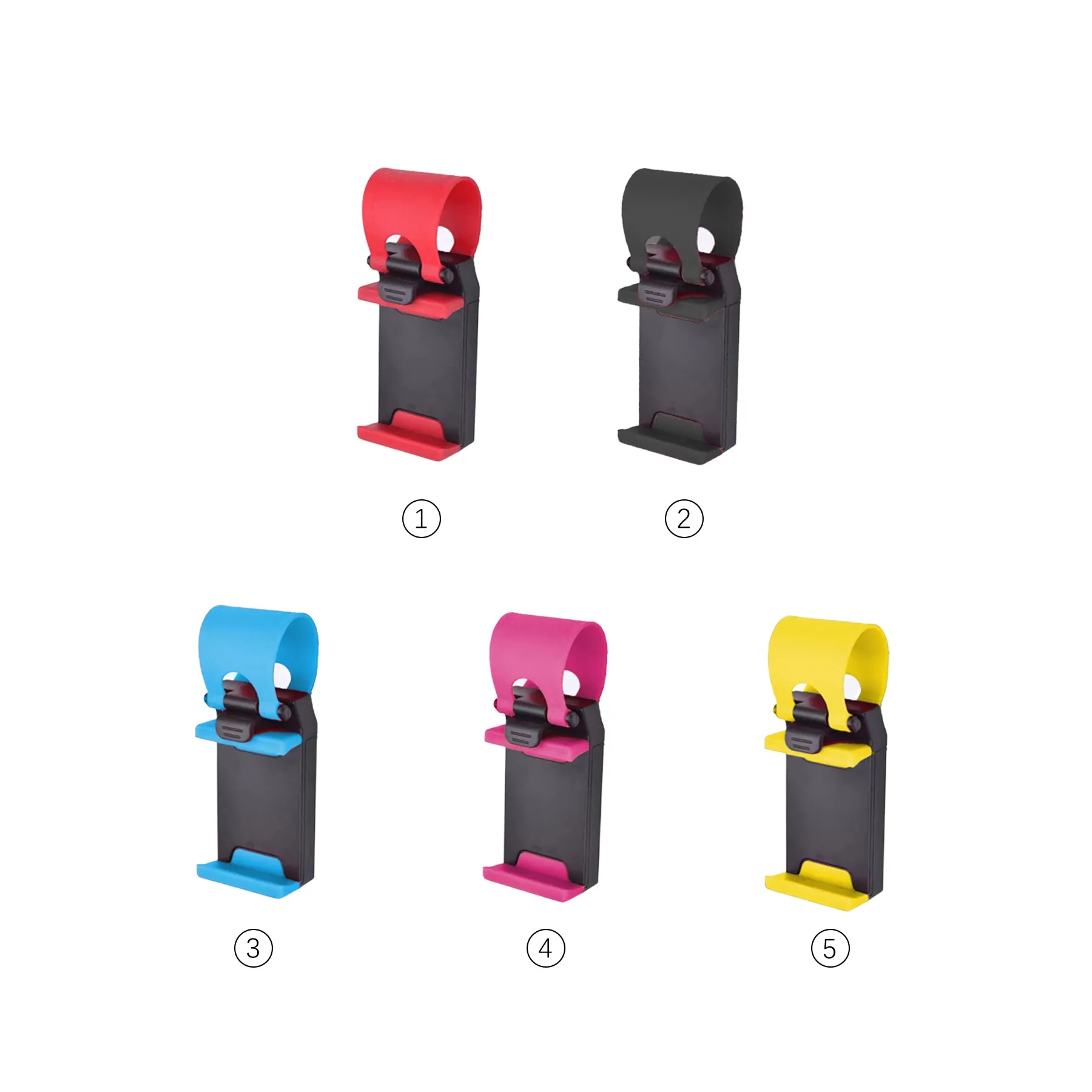 Portable Steering Wheel Phone Holder For Car Travel - Image 3