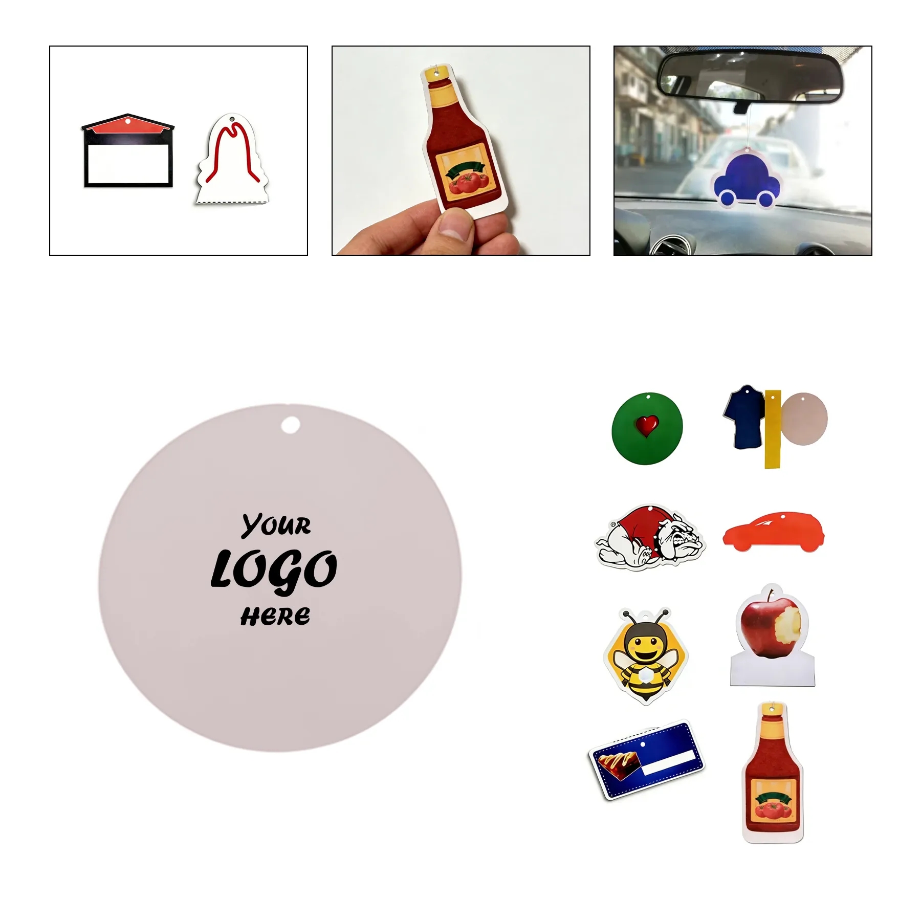 Custom Shape Perfume Car Air Freshener With Scent