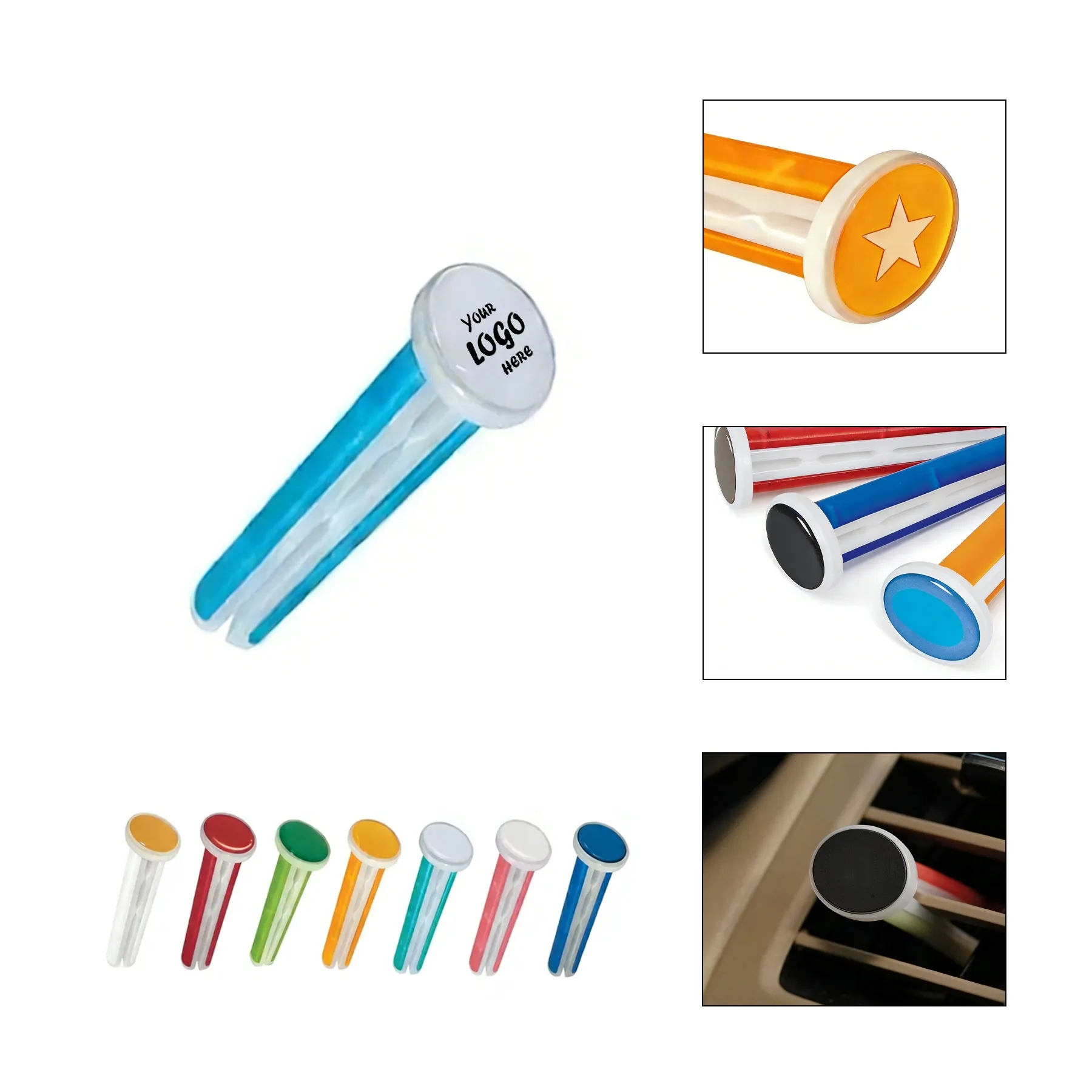 Auto Vent Stick Air Freshener With Full Color Print