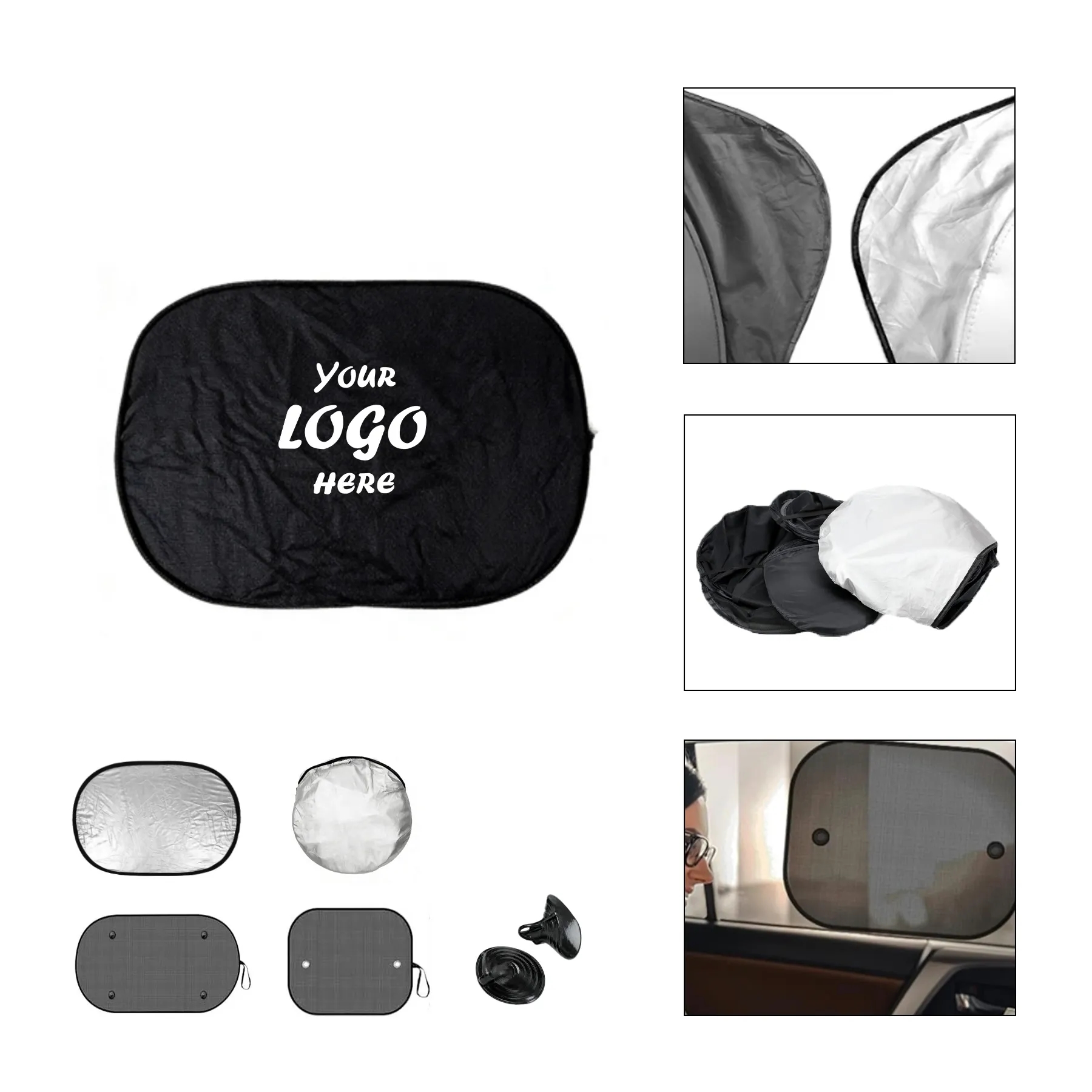 Umbra 4 Piece Car Sun Shade Set With Storage Pouch