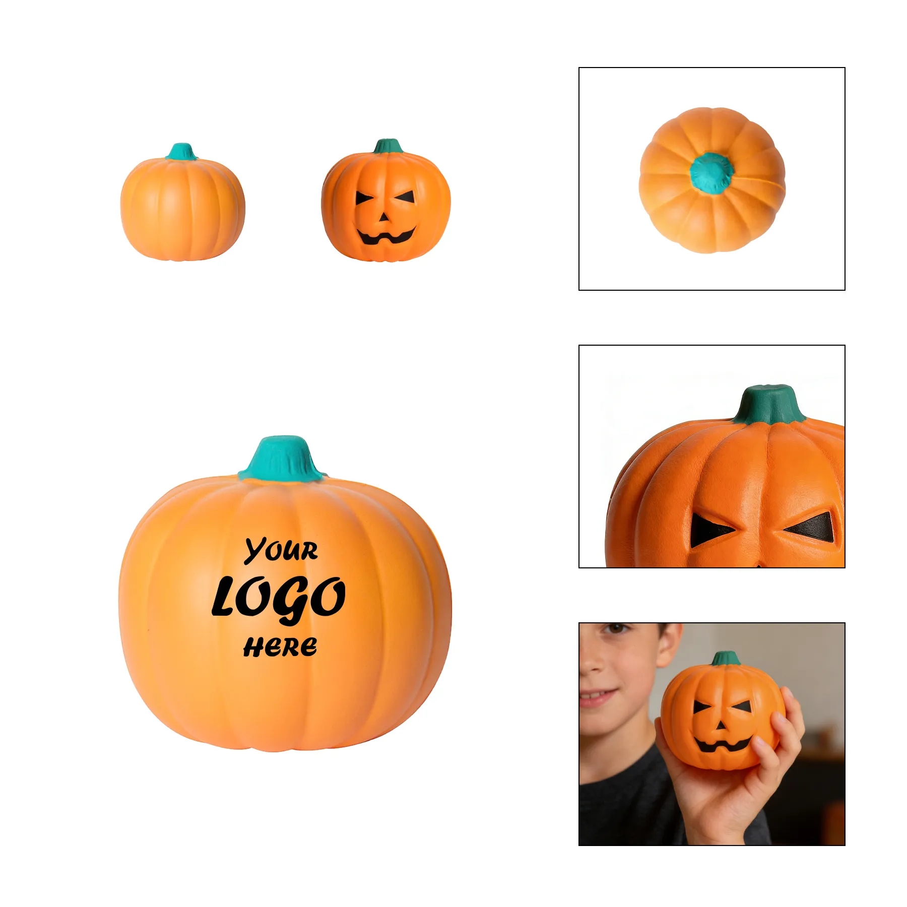 Pumpkin Stress Reliever Squeeze Toy