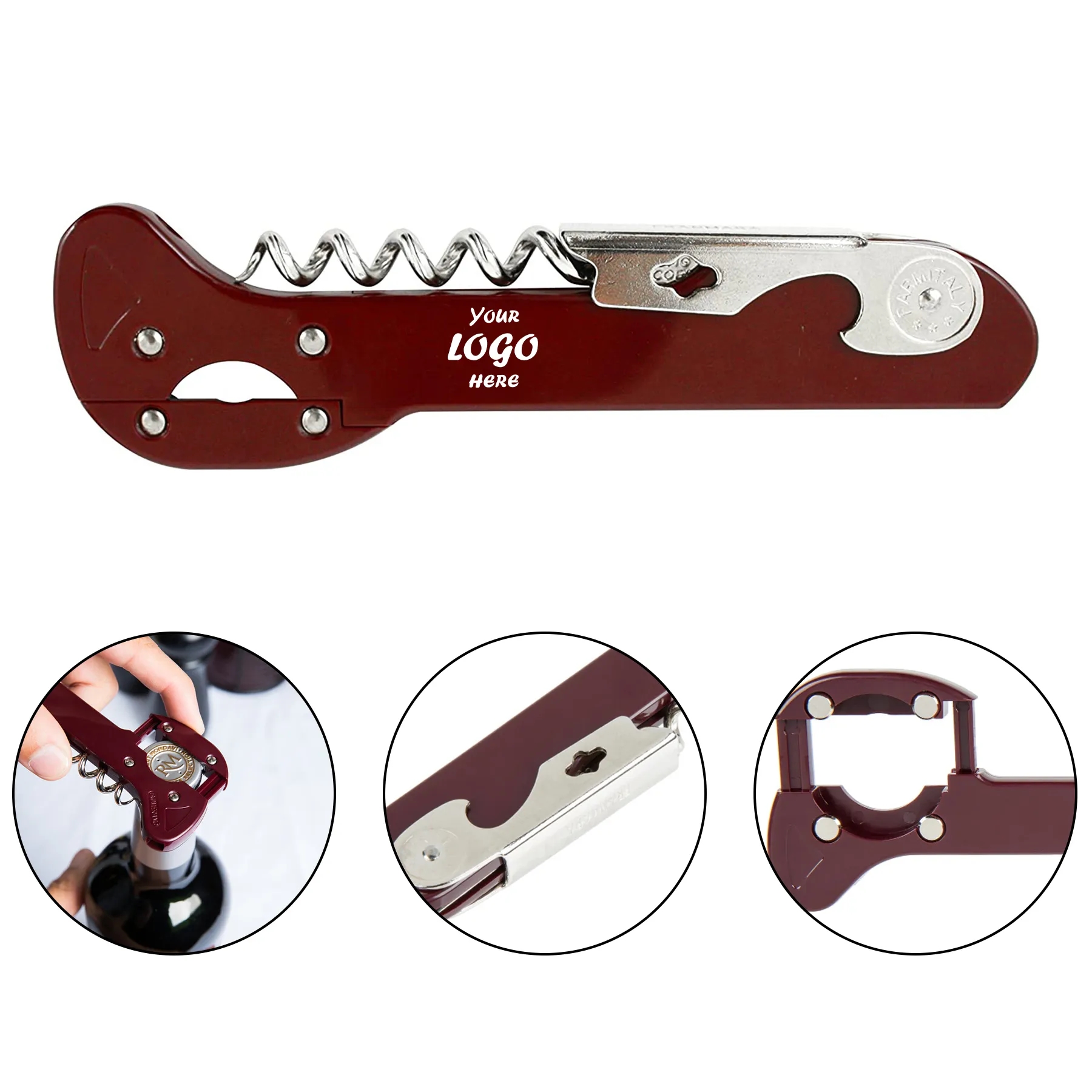 Boomerang Stainless Steel Corkscrew With Foil Cutter