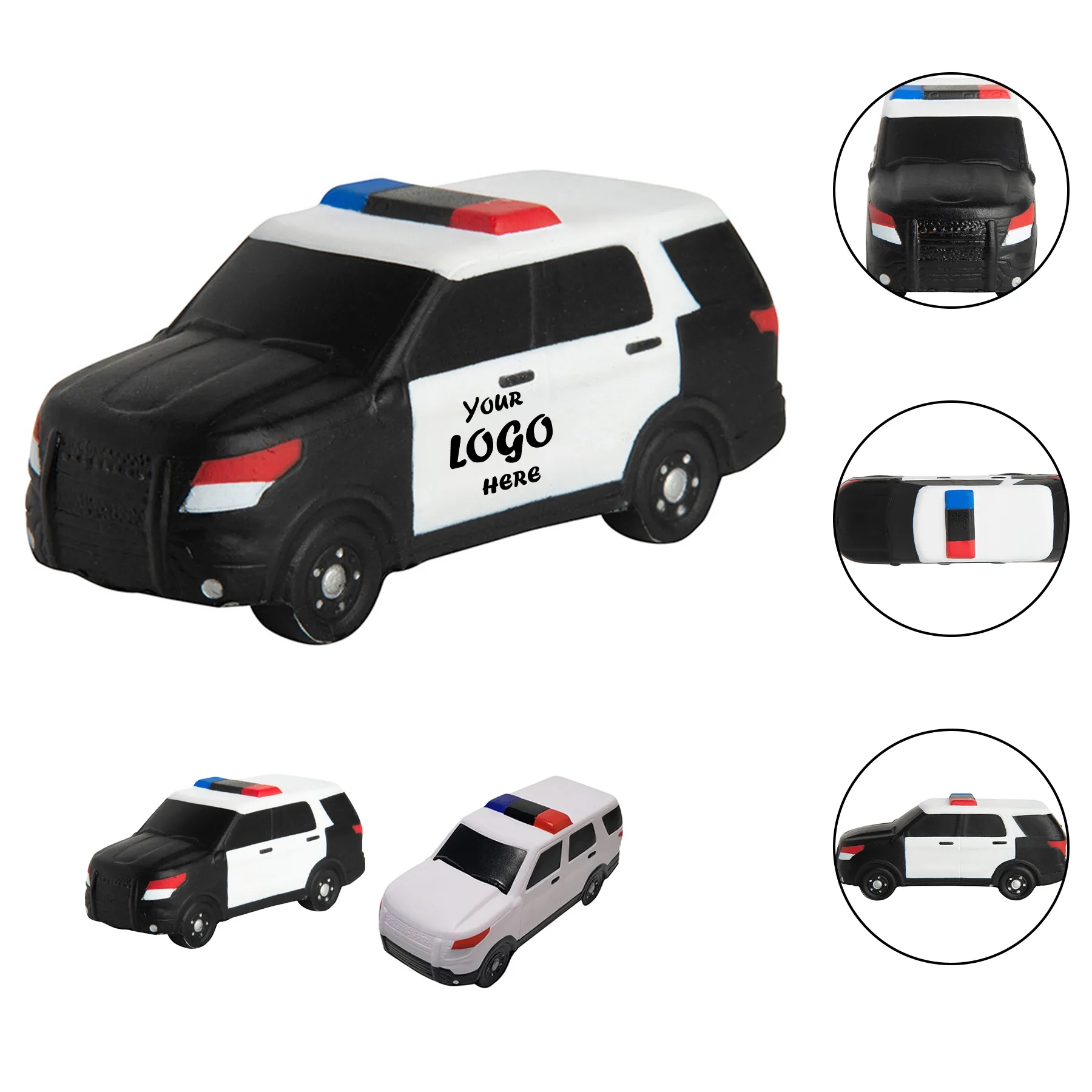 PU Foam Pad Print Police SUV Stress Reliever