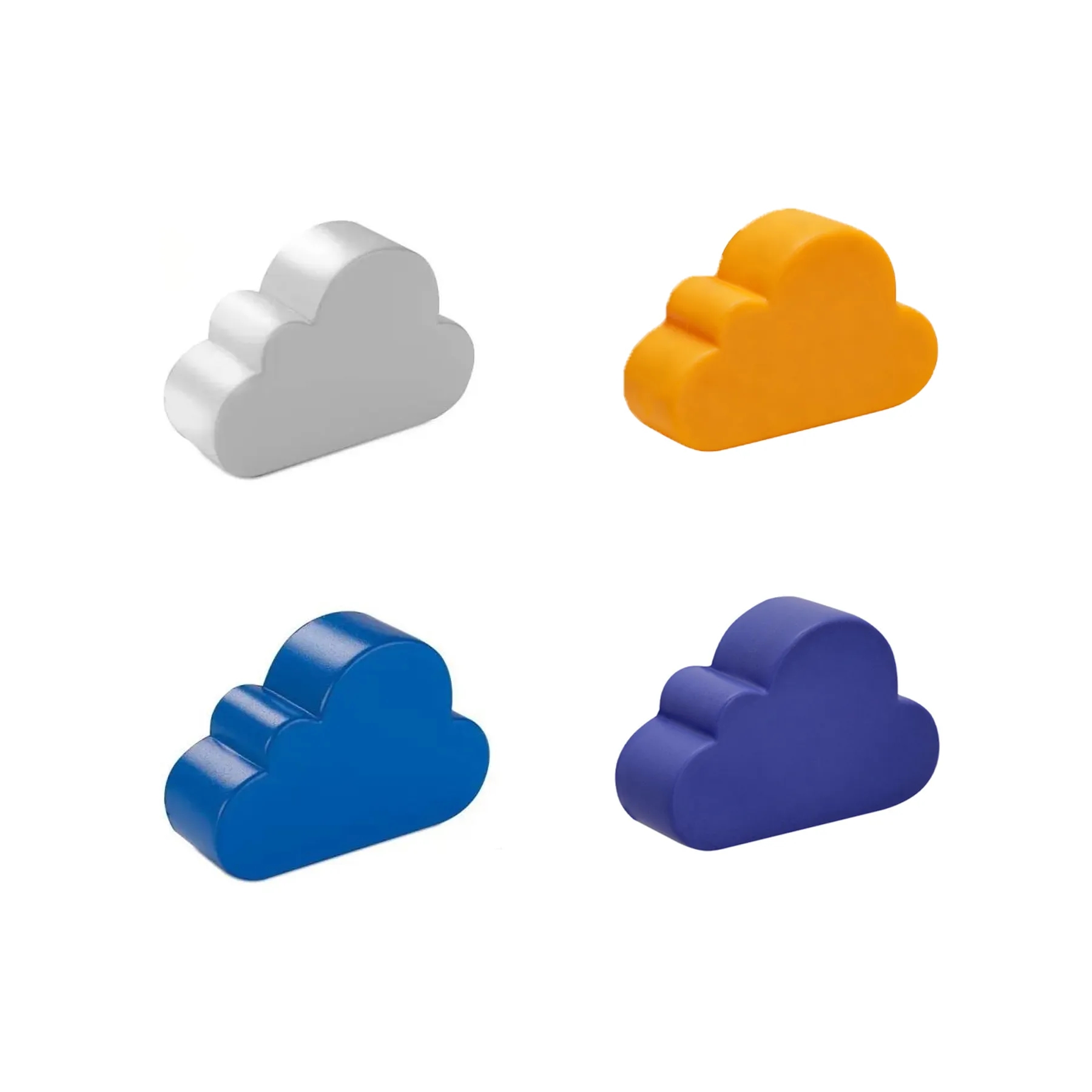 PU Foam Pad Print Cloud Shape Stress Reliever - Image 3