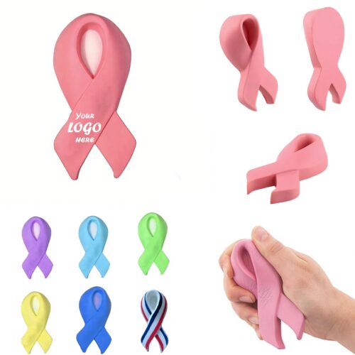 Custom Awareness Ribbon Stress Reliever Gift