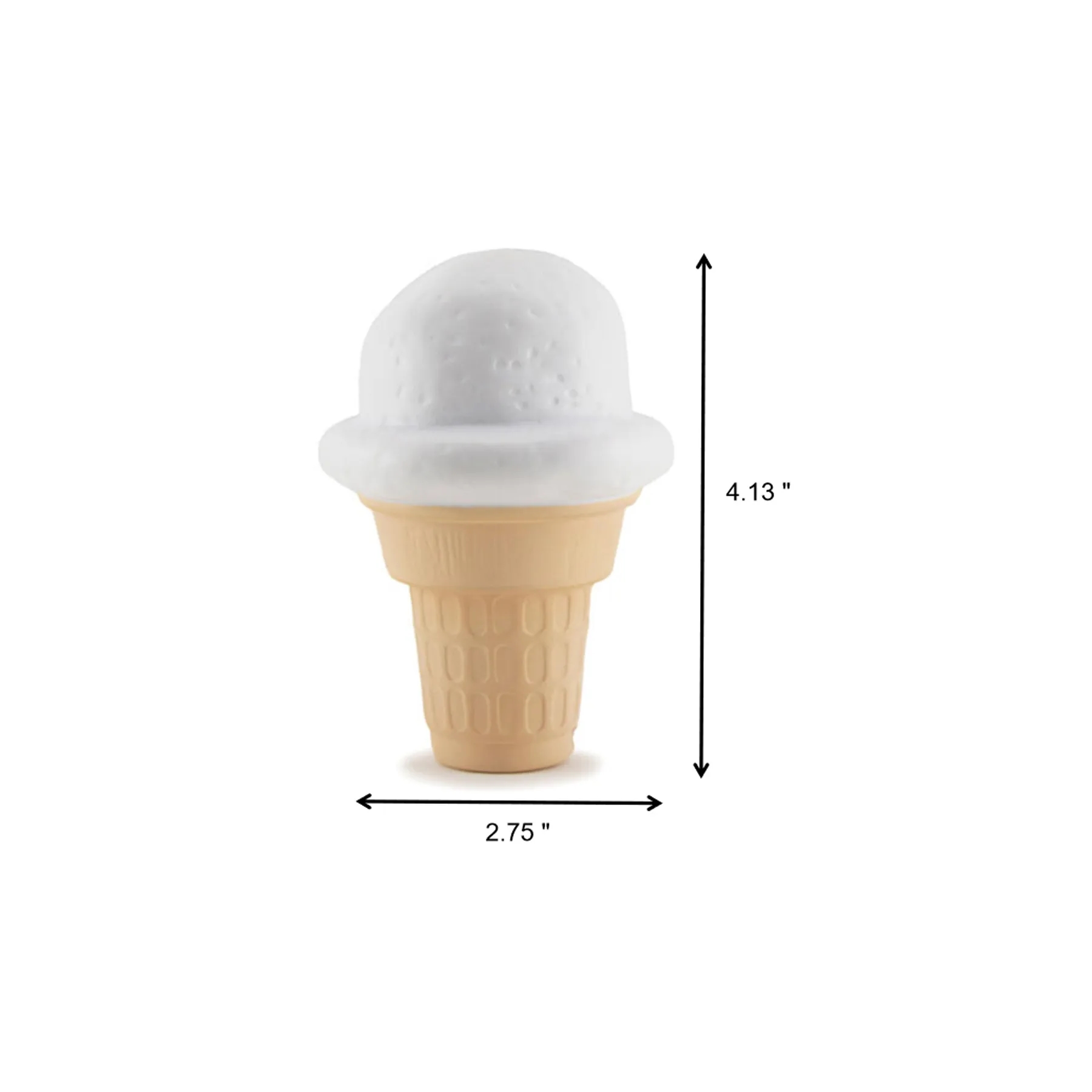 Custom Ice Cream Cone Stress Reliever Ball Promo Gift - Image 2