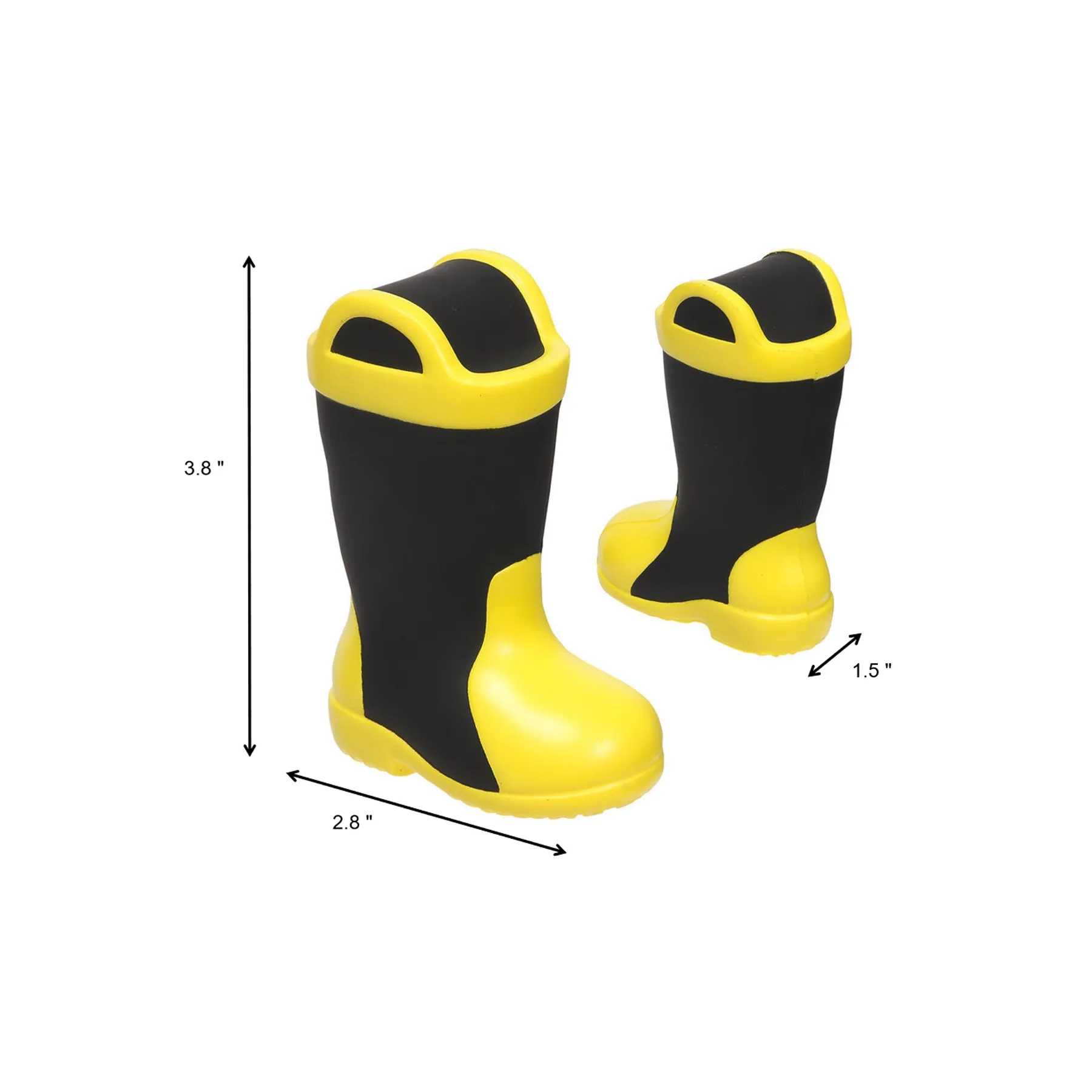 Firefighter Boot Foam Stress Reliever Promotional Toy - Image 2