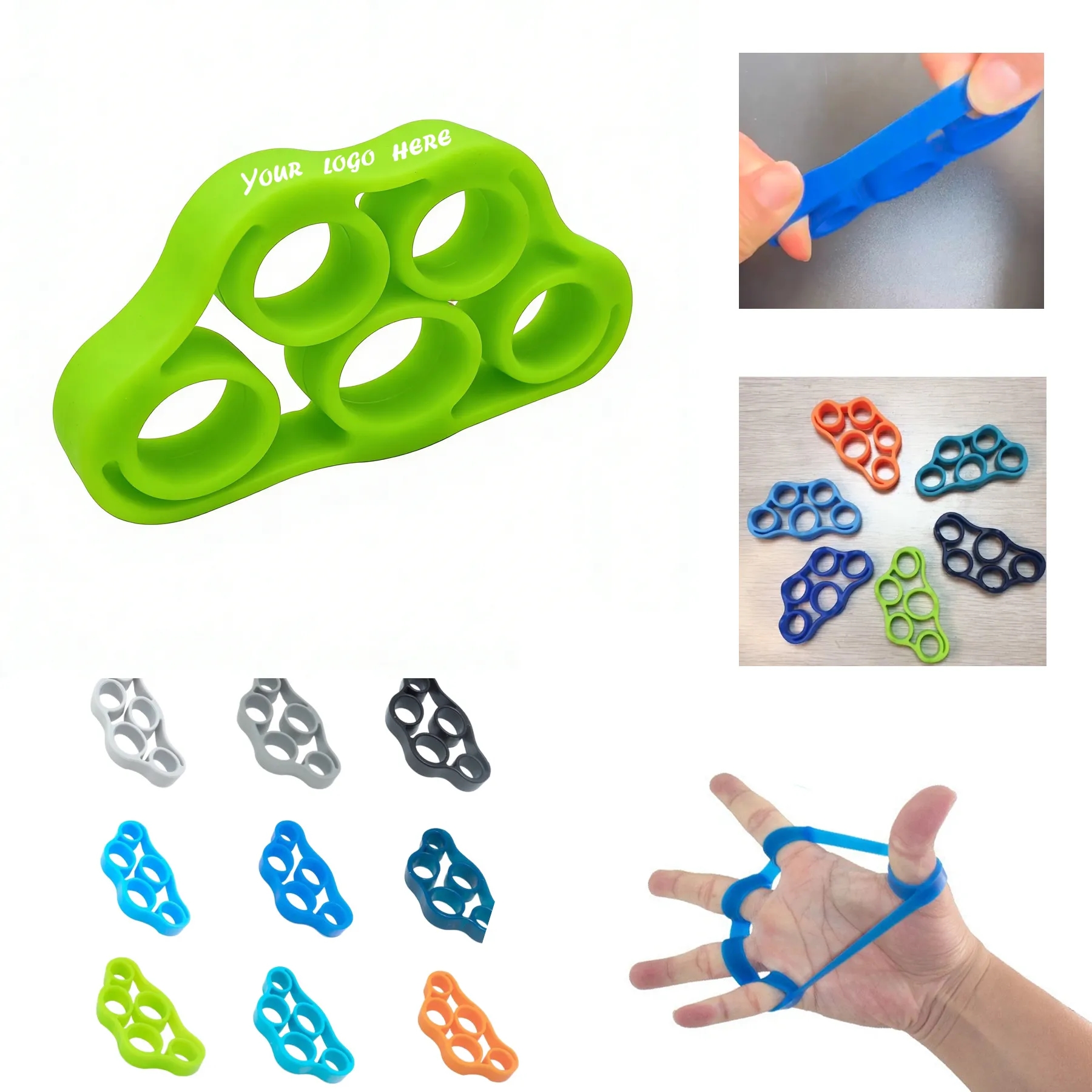 Portable Silicone Finger Resistance Training Band