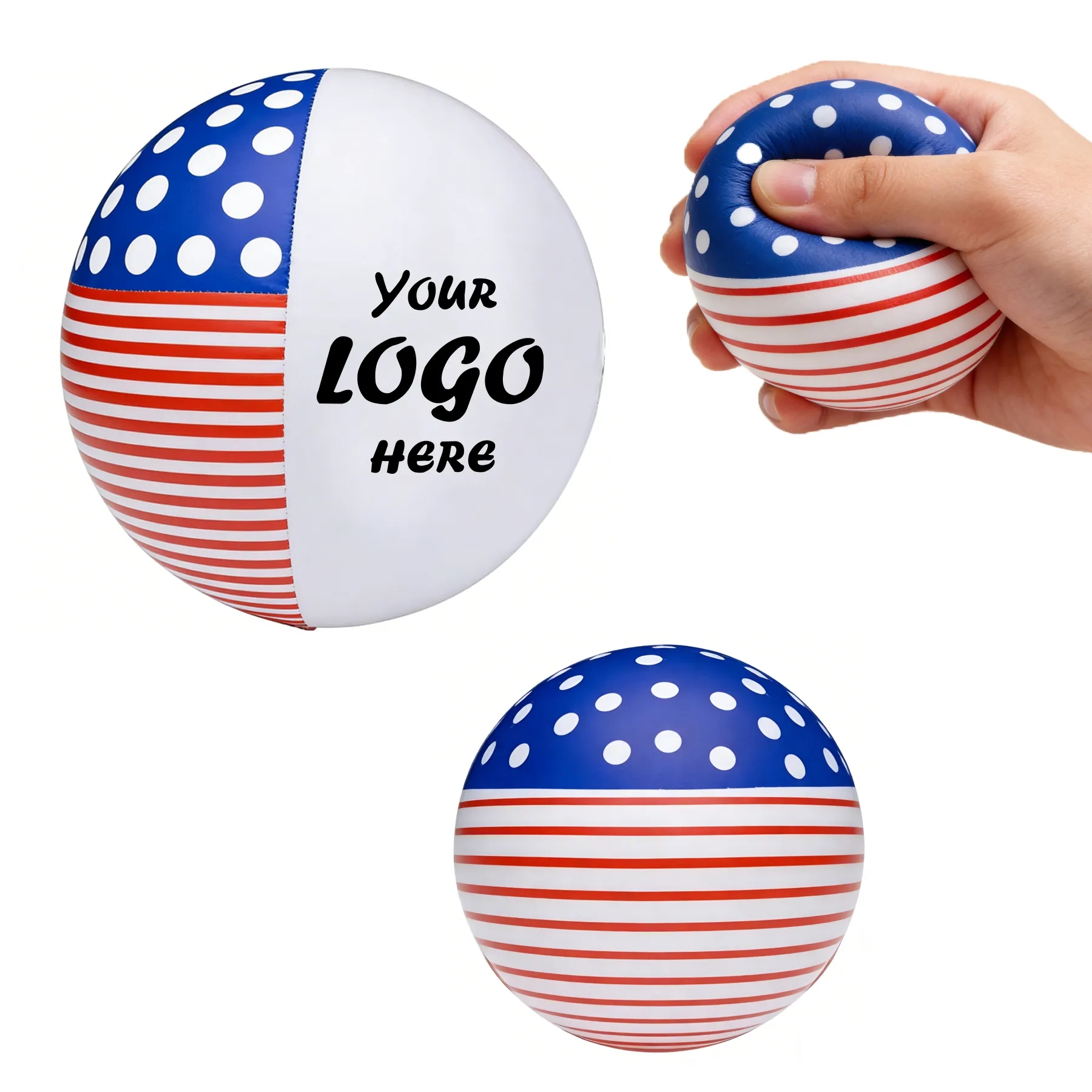 Patriot Flag Stress Relief Ball for Holiday Events