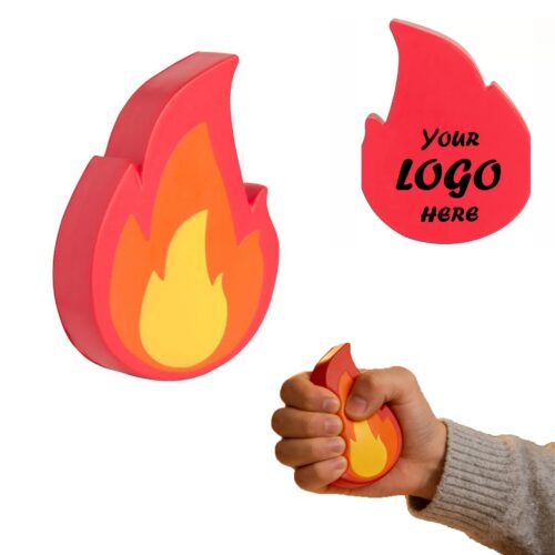 PU Foam Fire Emoji Stress Relief Squeeze Toy