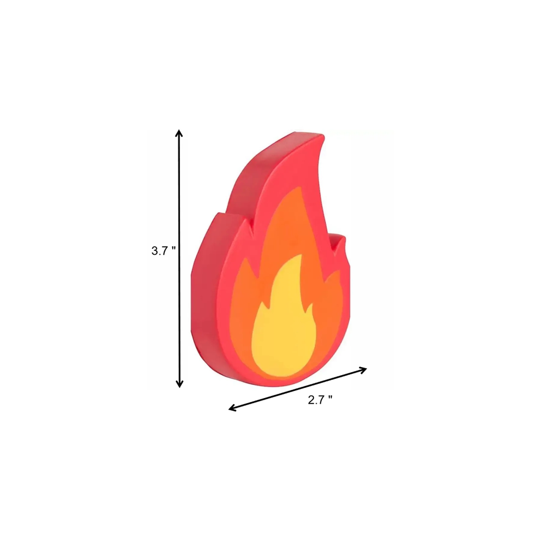 PU Foam Fire Emoji Stress Relief Squeeze Toy - Image 2