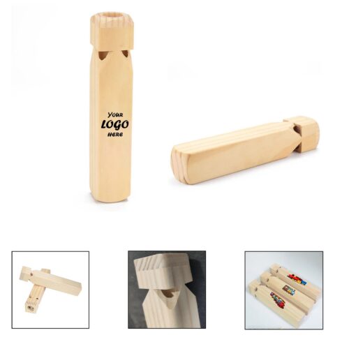 Wooden Train Whistle Musical Toy for Kids