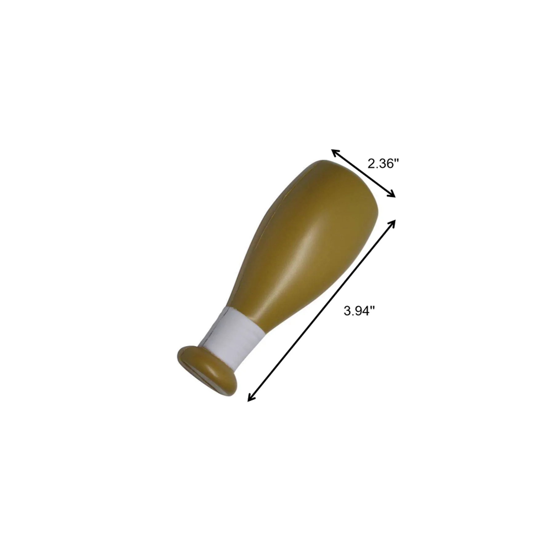 PU Foam Baseball Bat Shaped Stress Relief Ball - Image 2
