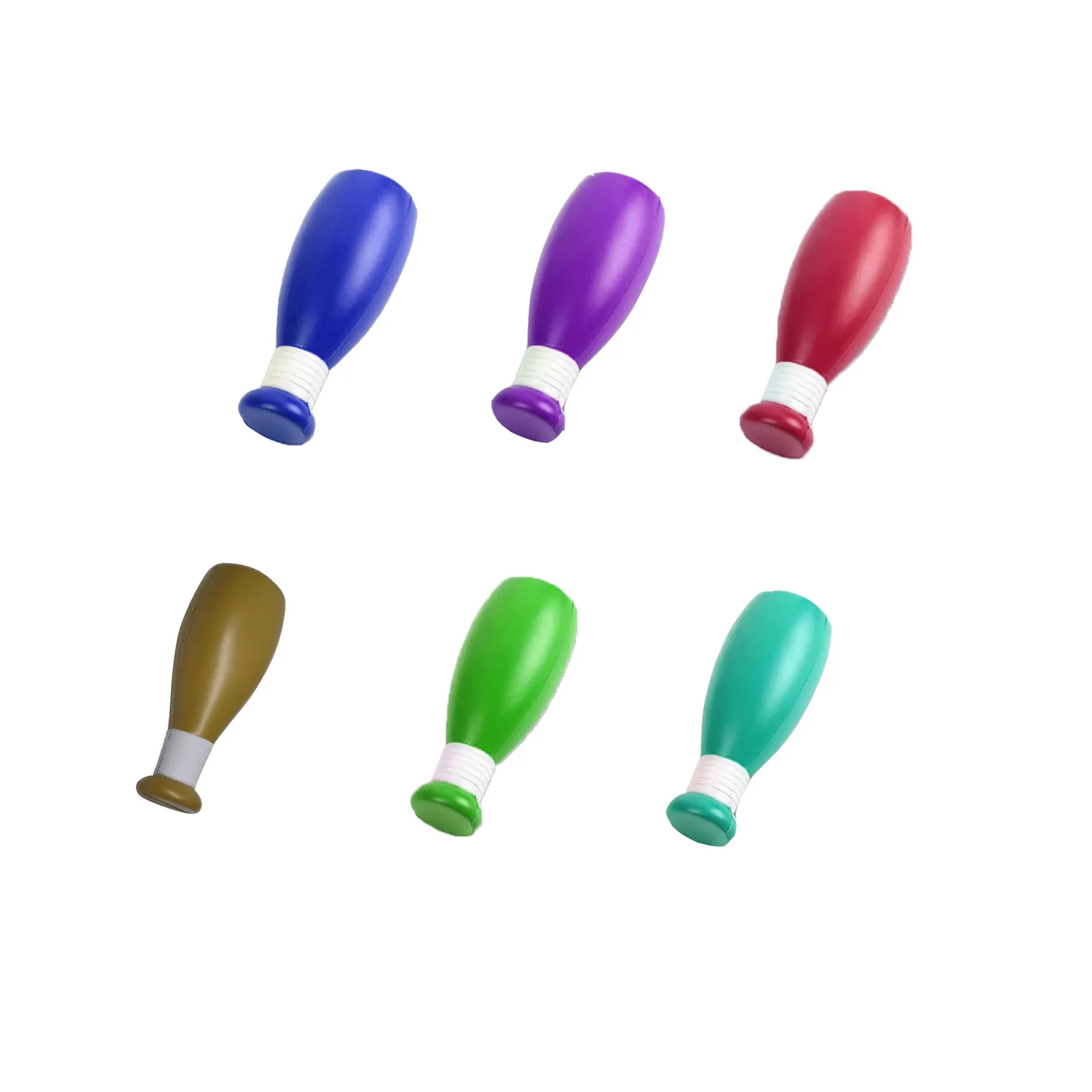 PU Foam Baseball Bat Shaped Stress Relief Ball - Image 3
