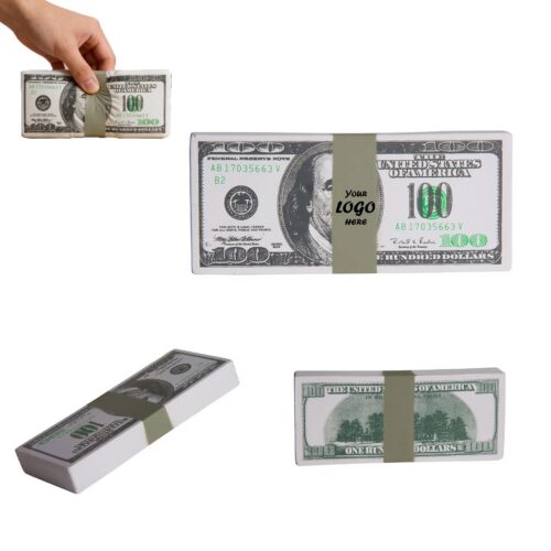 PU Foam Dollar Bill Stack Stress Relief Toy