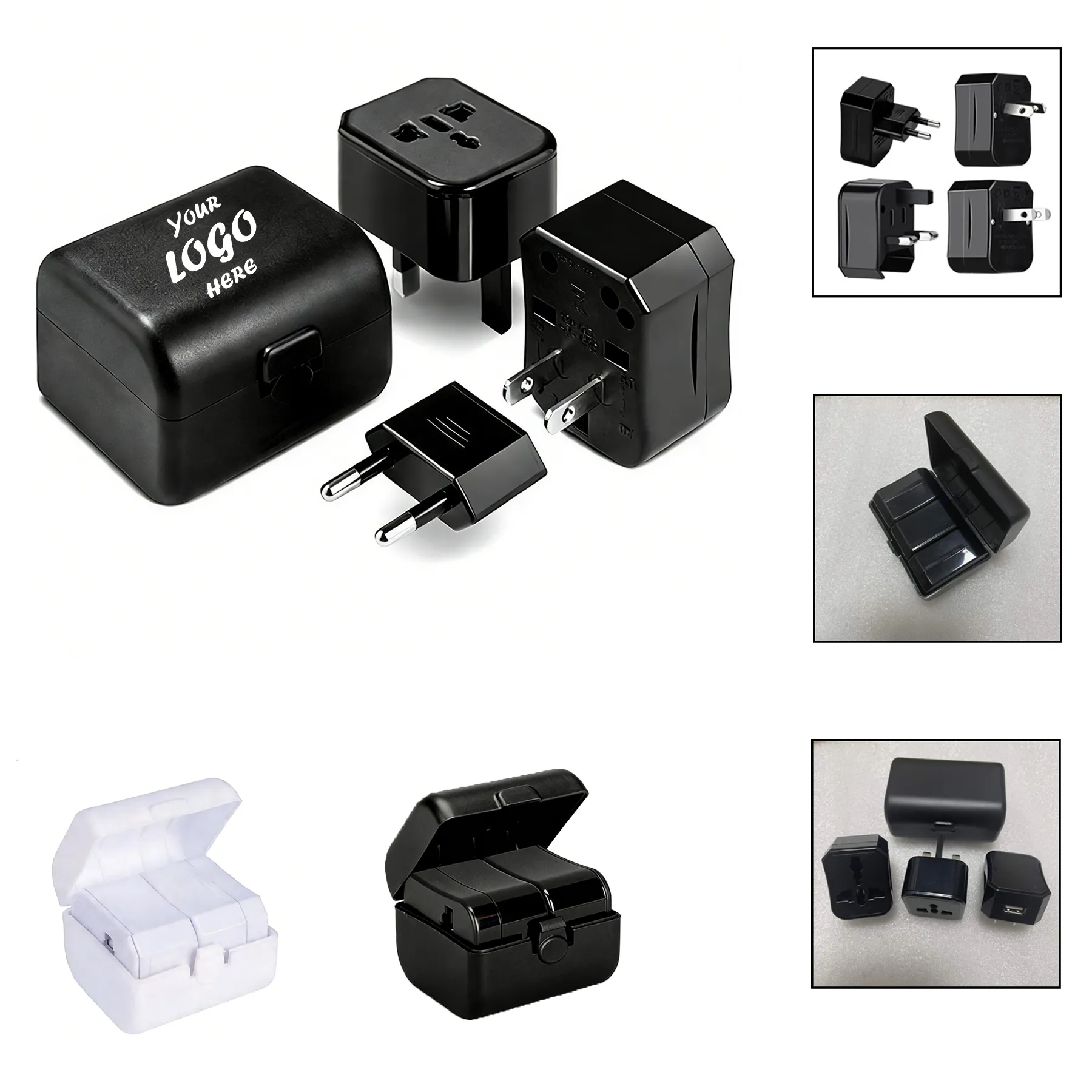 Travel Adapter Box Packed For Global Charging