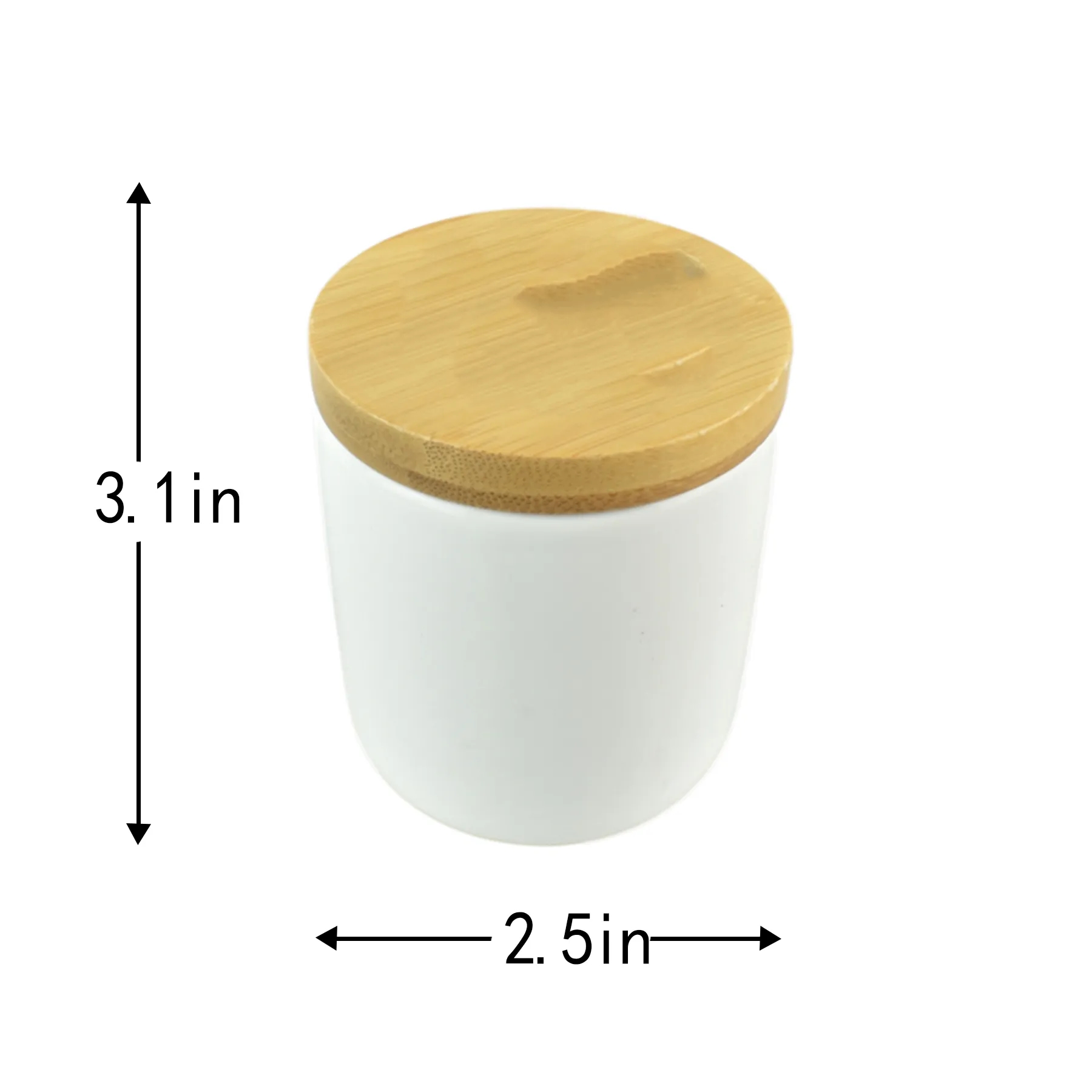 3 Oz Zen Pod Soy Candle In Ceramic Jar With Bamboo Lid - Image 2