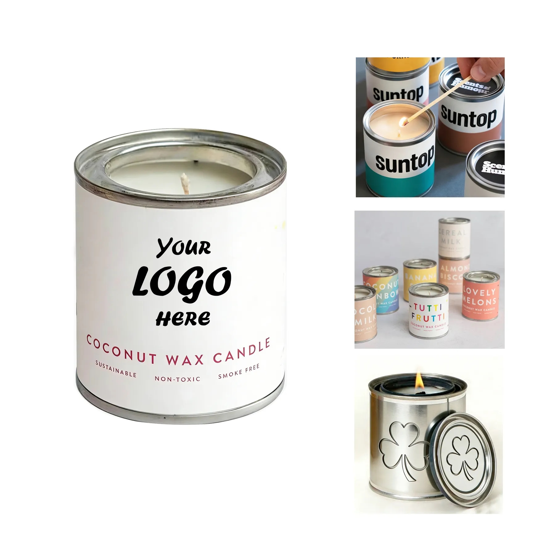 14 Oz Zion Inspired Soy Candle In Metal Tin With Gift Box
