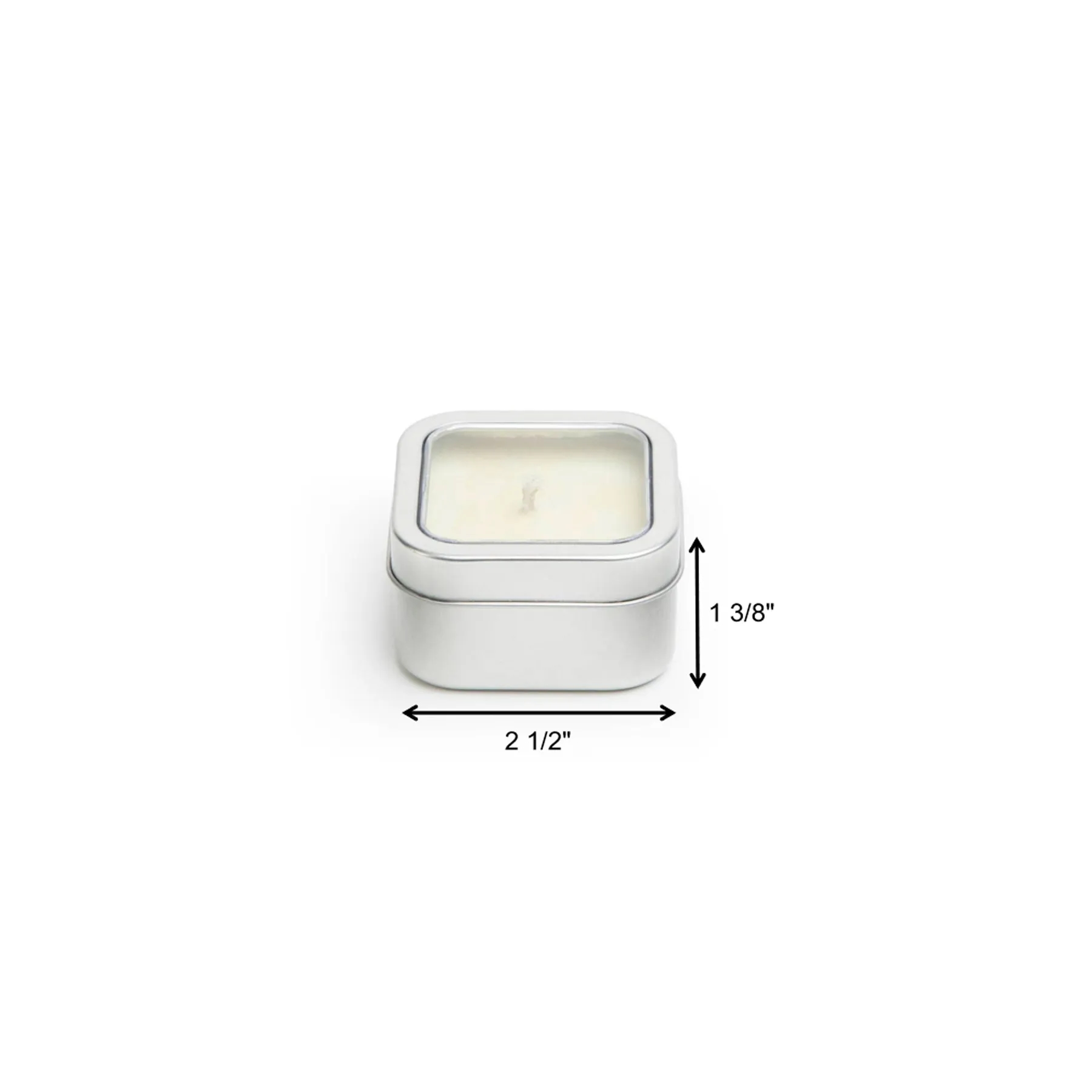 4 Oz Aromatherapy Candle Tin With Window Lid And Scents - Image 2