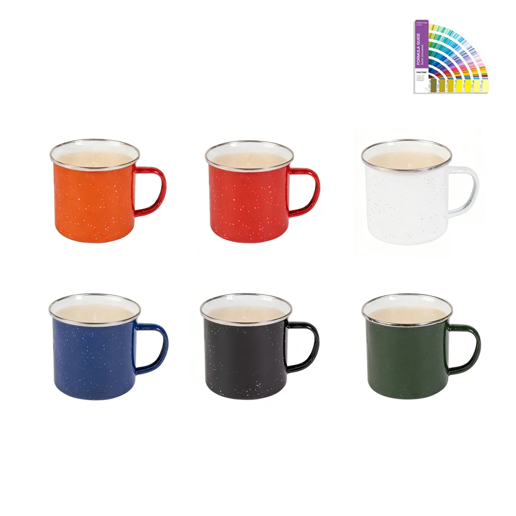 370ml Enamel Camping Mug Candle In Custom Gift Box - Image 3