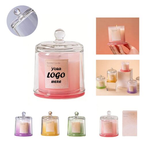 Premium Aromatherapy Soy Candle Cup With Glass Dome