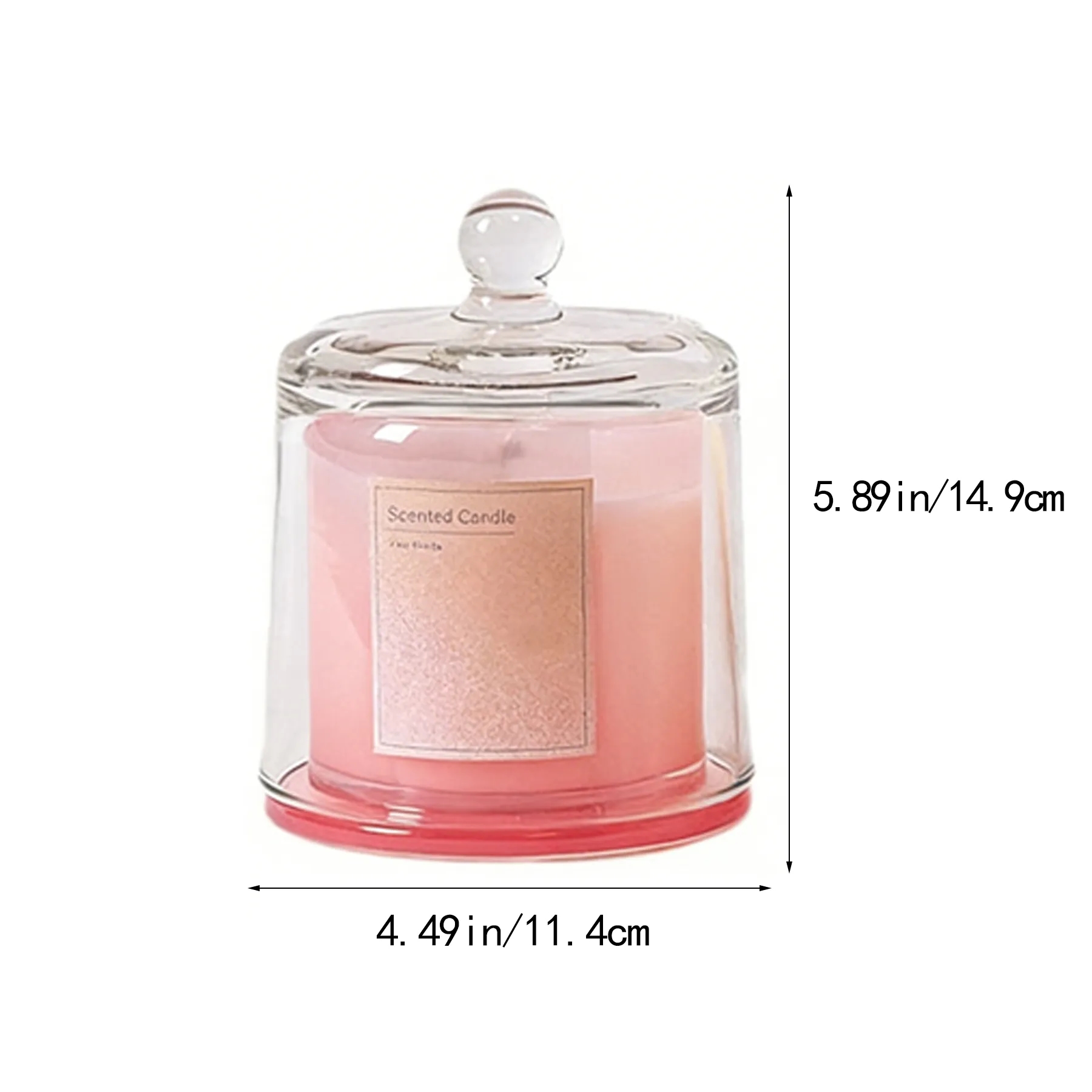 Premium Aromatherapy Soy Candle Cup With Glass Dome - Image 2